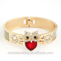 Europeus & EUA Pulseira Bangle Nova Moda Em Coruja Embutido Com Diamante Engerge Pulseira Para Mulheres